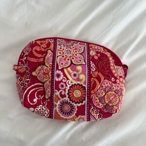 Vera Bradley cosmetic bag in retired Raspberry Fizz